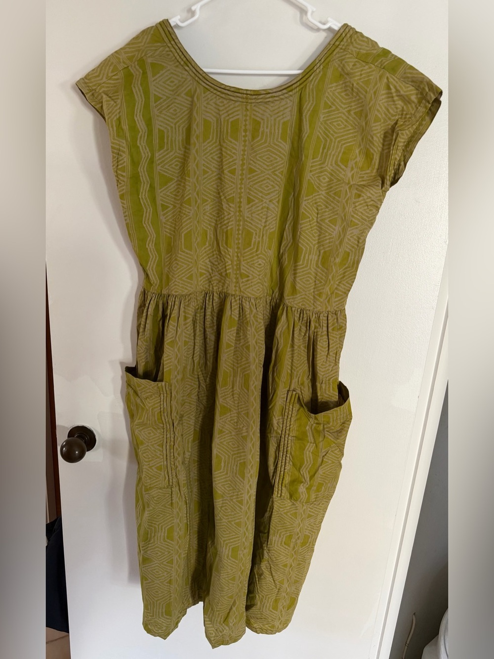 Noa Noa Hawaii Midi Dress Large Pockets Lightweight Flowy Tribal Pattern